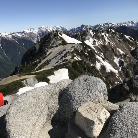 燕岳山頂