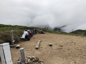 20190707井戸尾根分岐（頂上標識）